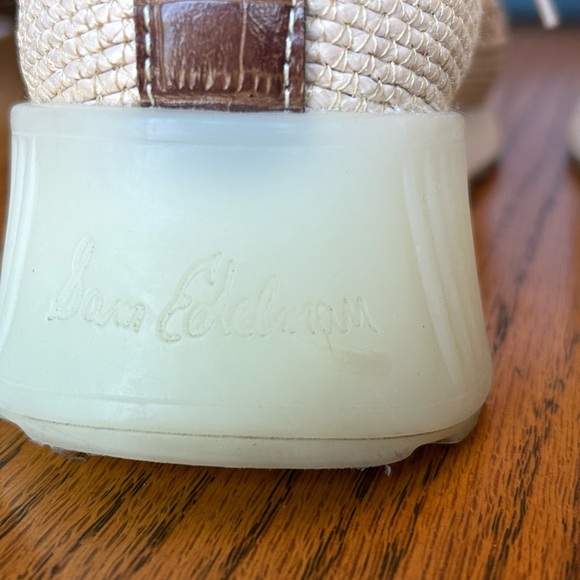 Sam Edelman Delma Tan Fabric Woven Wedge 1 1/2” Heel Sneakers - Picture 3 of 11